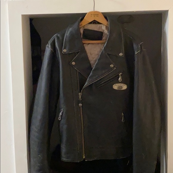 Yamaha leather motorcycle jacket